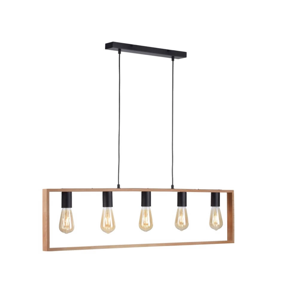 Ländliche Hängelampe Franky 5-Licht