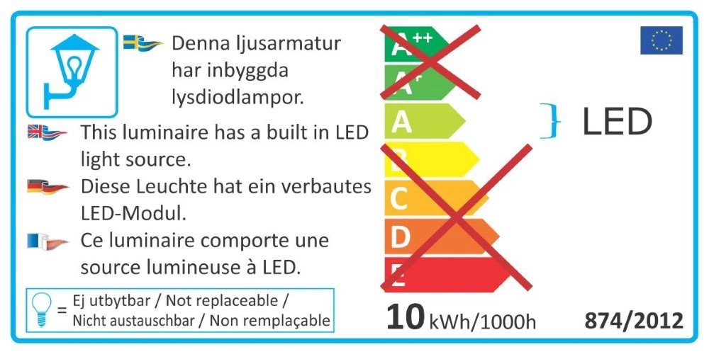 LED-Wandleuchte Cremona Up - Down 3 Leichtwerte 14 cm Anthrazit KonstSmide 7318307946376