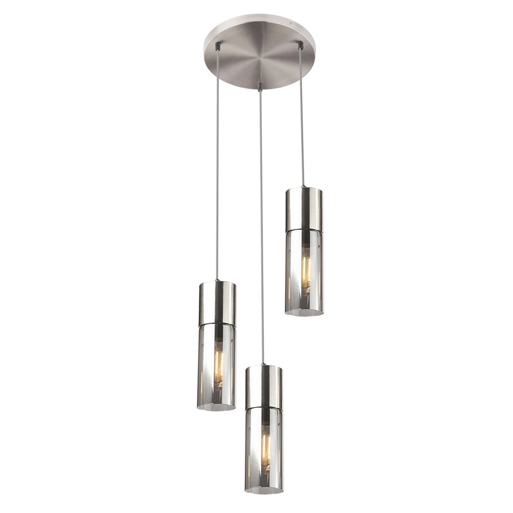 3-Licht Pendellampe Annika Nickel-Design