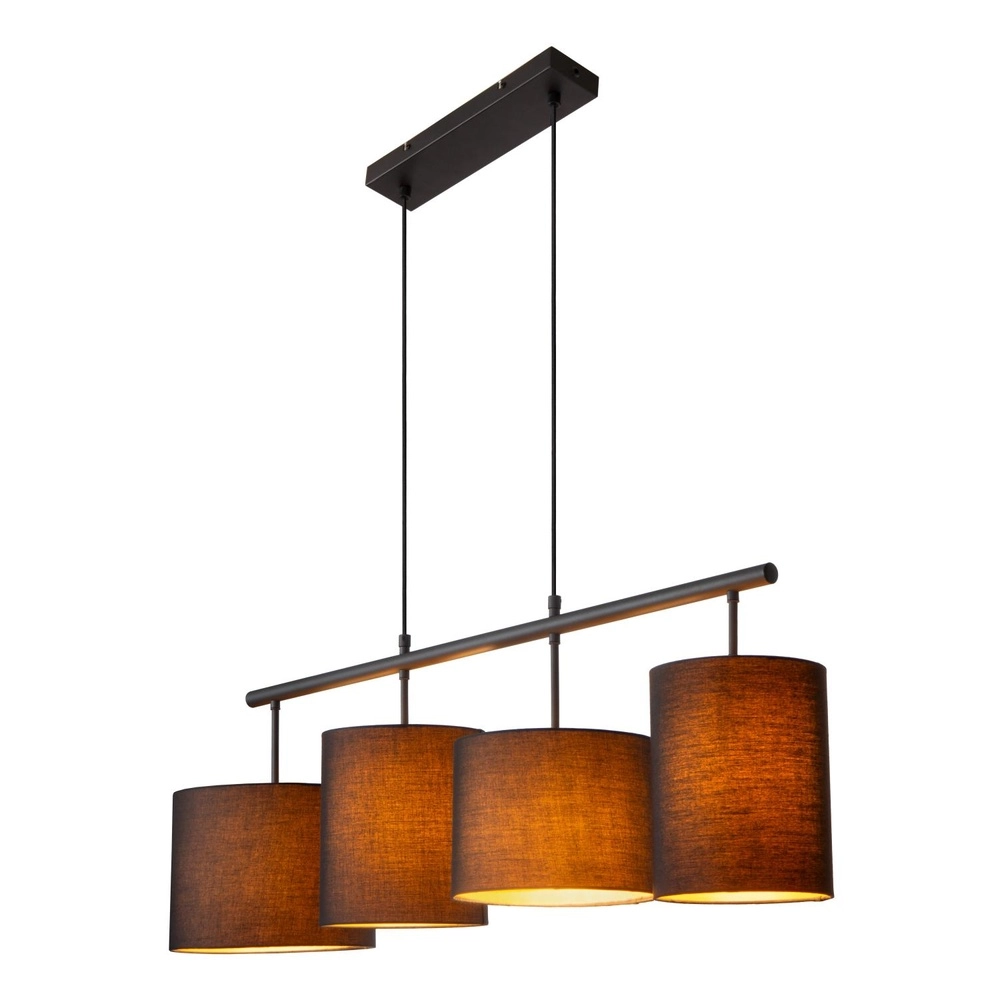 4-Licht Pendellampe Maya Schwarz Lucide 5411212452566