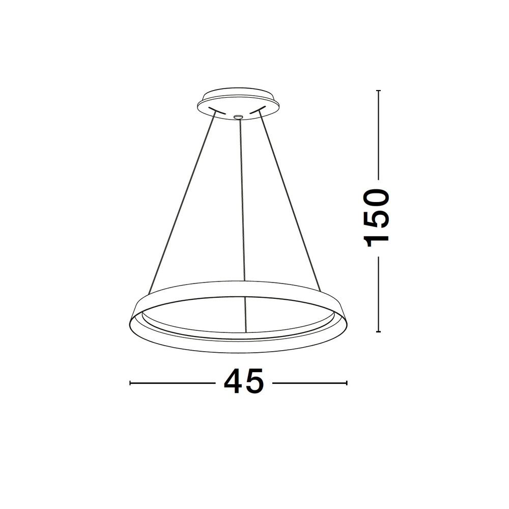 Design-Pendelleuchte Ormi Ø 45cm weiß Lyora 5212017448798