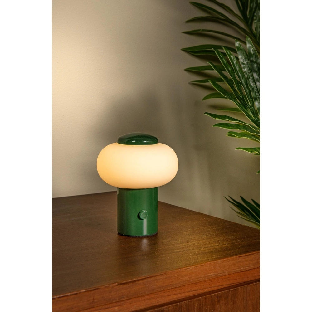 Wiederaufladbare Tischlampe Gustav Grün Lucide 5411212442048