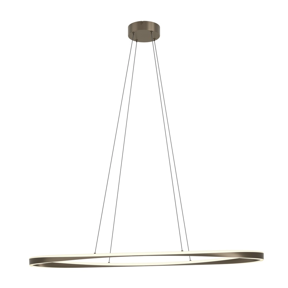 Design-Pendellampe Camerota Dunkelbronze-Oval
