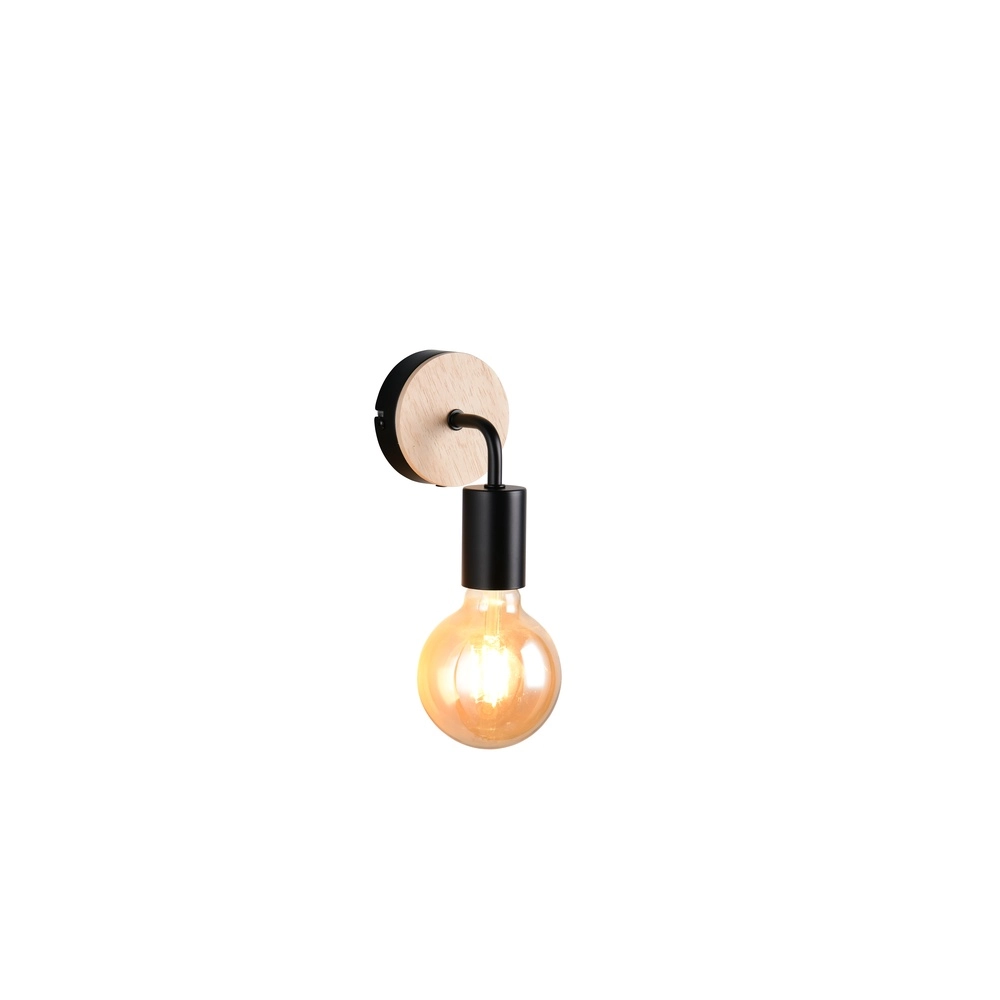 Wandlampe Merida Schwarz Trio 4017807670783
