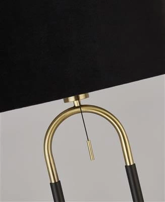 Stehlampe Jazz 161 cm schwarz mit Gold Searchlight 5053423193052