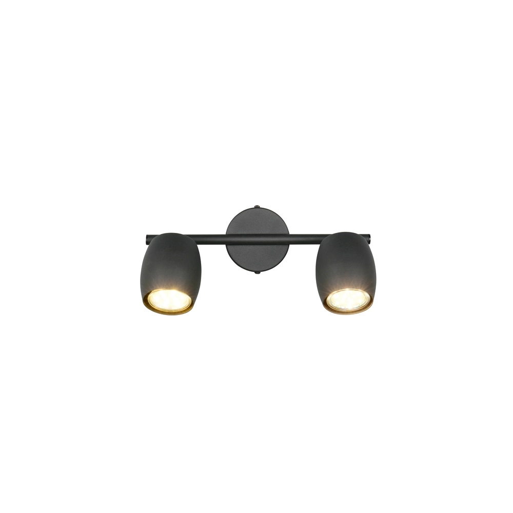 Deckenlampe Nancy 2-flammig schwarz Trio 4017807656602