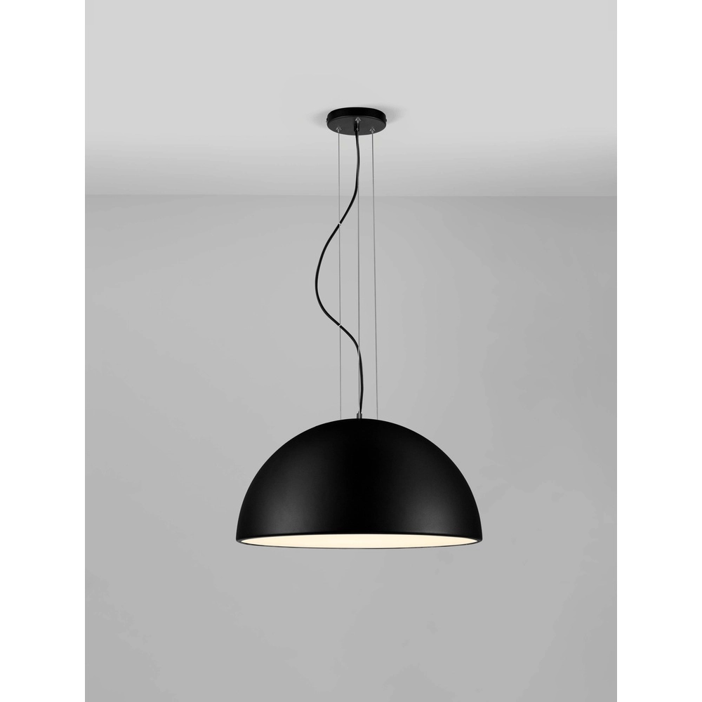 Schlanke Pendelleuchte Tholos schwarz Ø 60cm Lyora 5212017457899