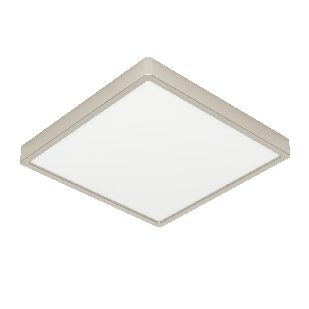 LED-Deckenlicht Fueva 6 Quadrat – Edelstahl – 29x29 cm
