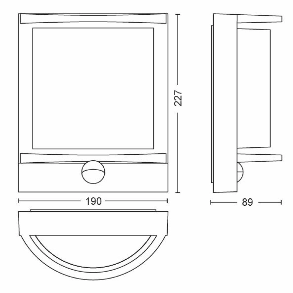 LED-Außenleuchte Samondra mit Bewegungssensor Philips 8718696165942