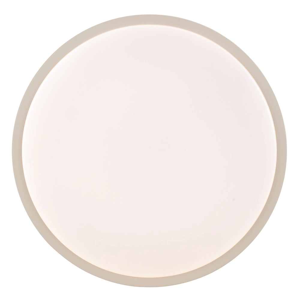 Deckenlicht Solistra Sandbraun mit weißem Ø 34,5 cm Brilliant 4004353477614