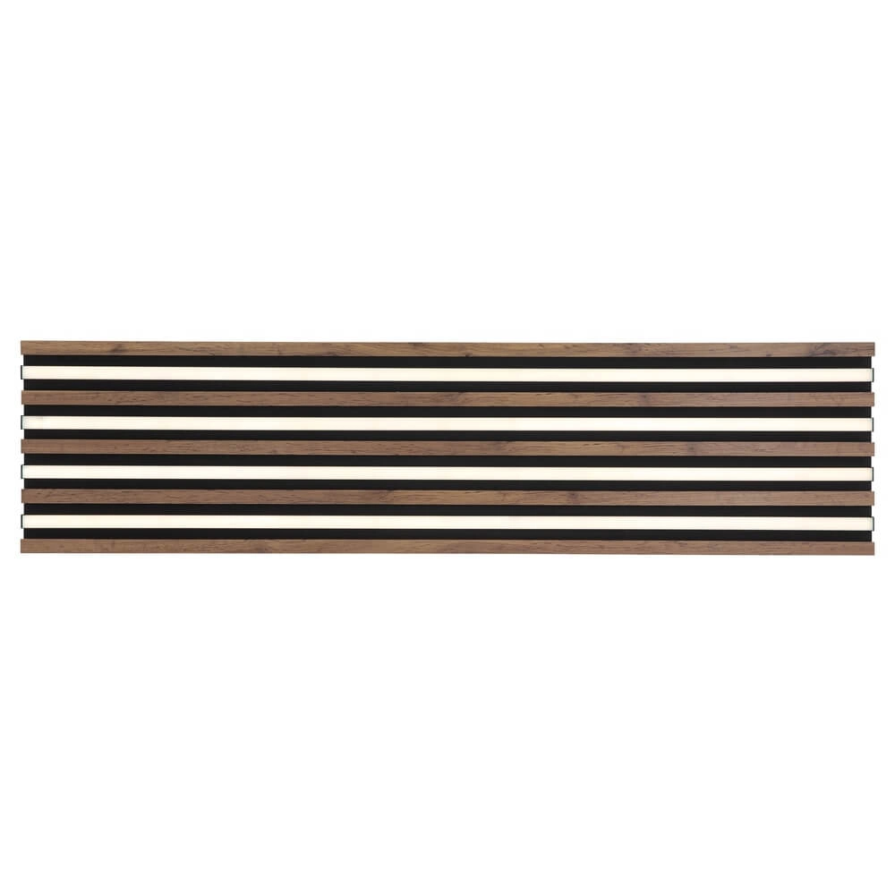Deckenlampe Hayden schwarz mit Holz 120cm Globo 9007371516643