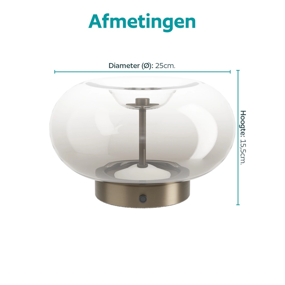 Einzigartige Tischlampe Optica 1 Bronze Eglo 9008606391042