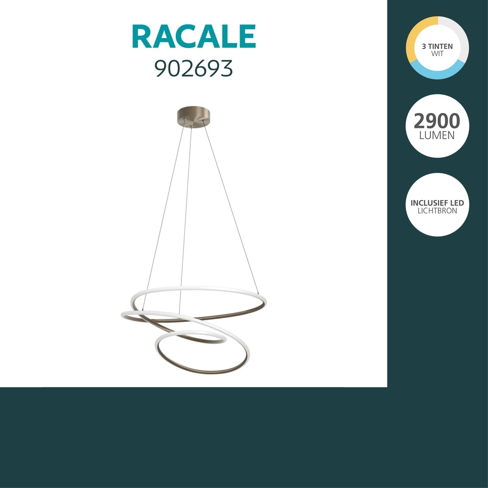 Moderne Pendellampe Racale Ø 58 cm Bronze Eglo 9008606391400