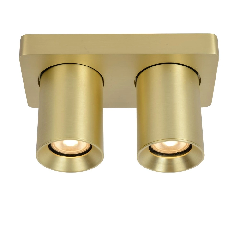 Deckenscheinwerfer Nigel 2-Licht Gold Lucide 5411212092977