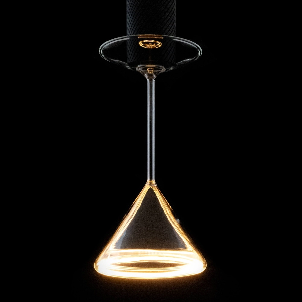 Martiniglas-Lichtquelle Floating klar - 6W - E27 - 600lm - 2200K - Ø 12cm