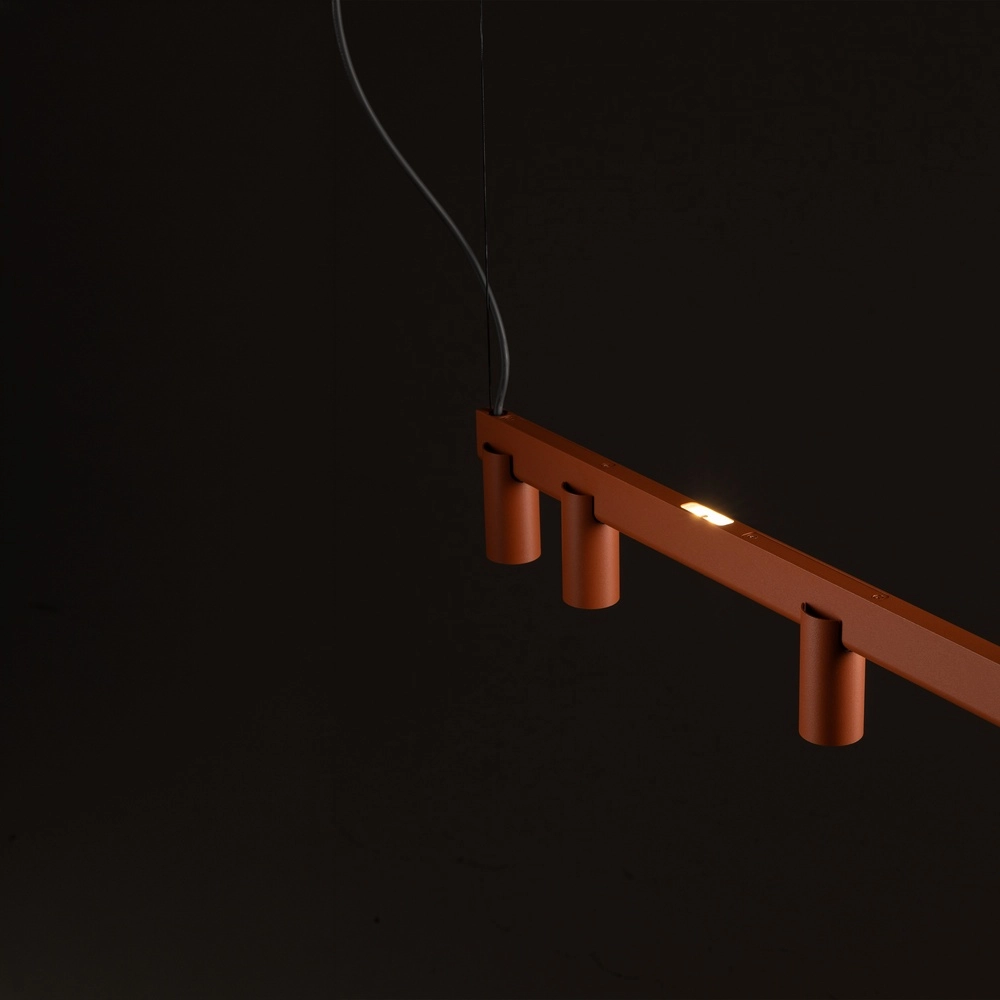 Design-Pendellampe Fourty 7-Licht Terrakotta Lyora 5903139124232