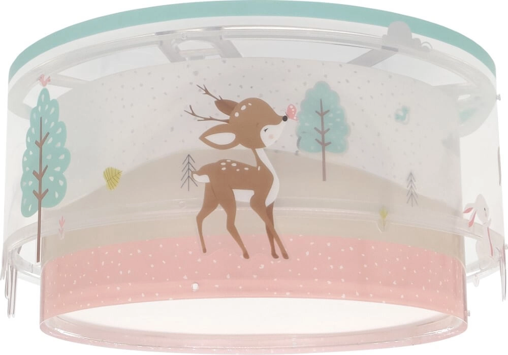 Deckenleuchte für das Kinderzimmer Loving Deer Rosa