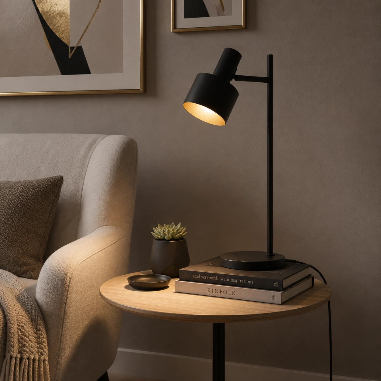 Design-Tischleuchte Twinkle schwarz