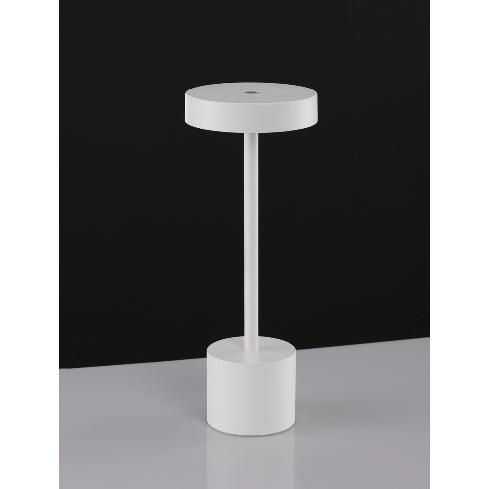 Design-Tischleuchte Fumo Wiederaufladbar Weiß Lyora 5212017434746