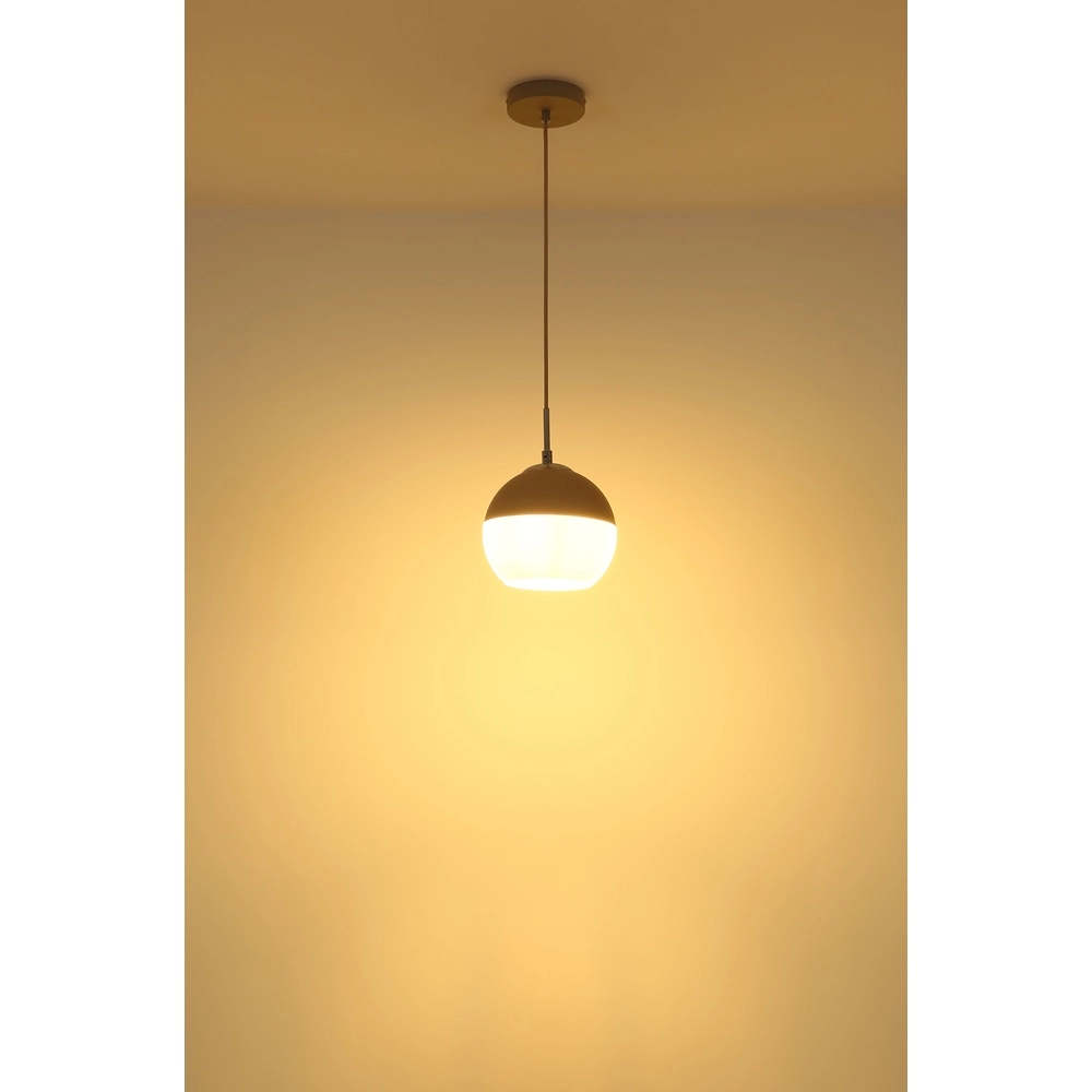 Pendelleuchte Ragusa sandbraun Ø 20cm Globo 9007371569786