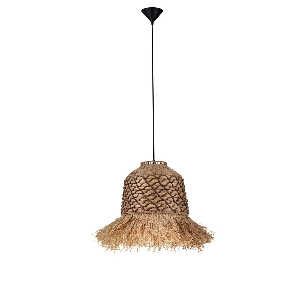 Stroh-Lampe Sorello braun Lyora 5212017477415