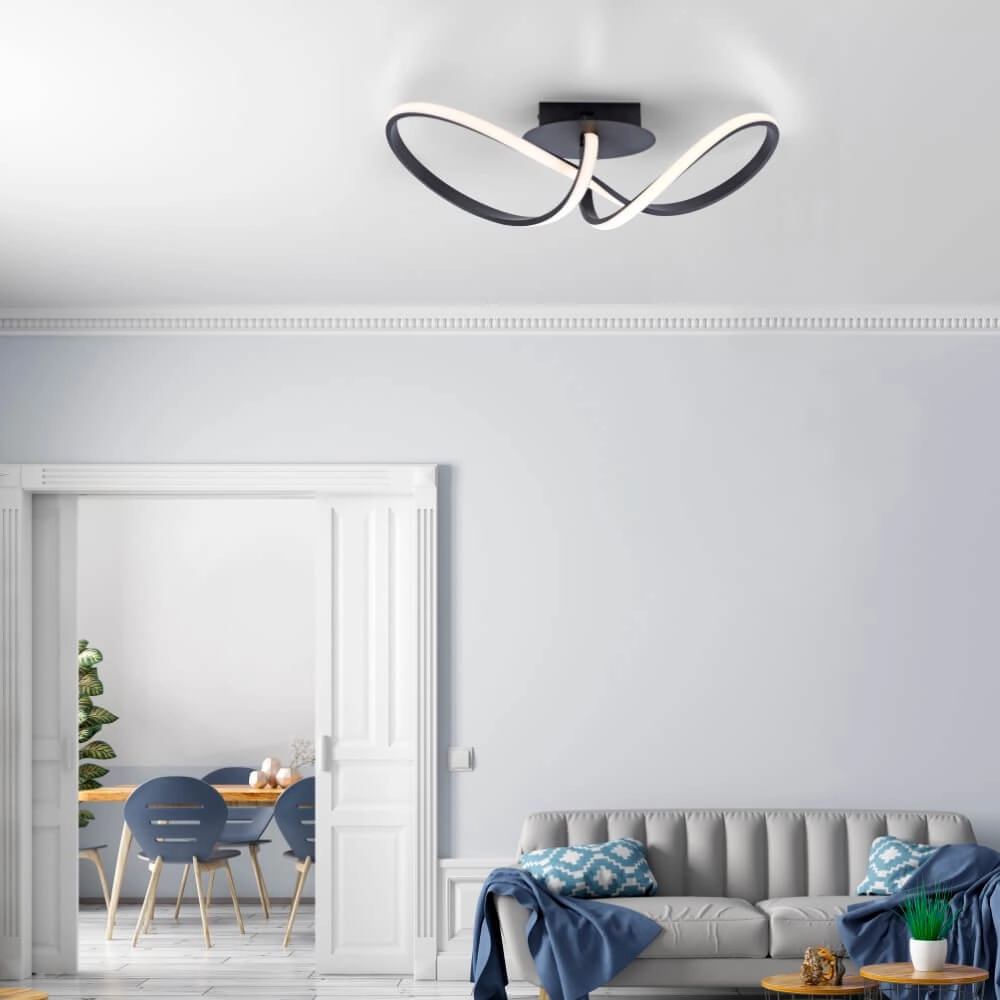 Designer-Deckenleuchte Maria Schwarz Just Light 4043689975777