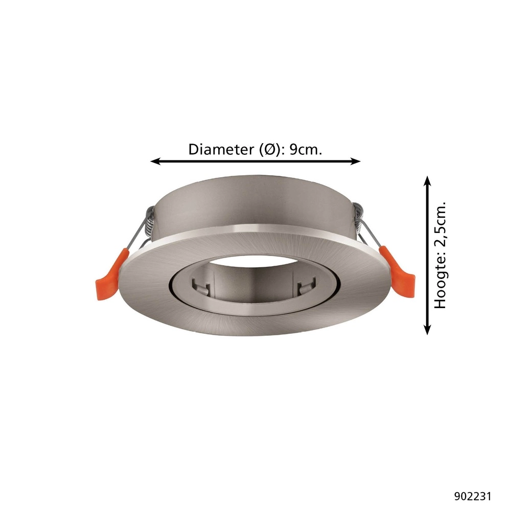 Einbaustrahler Barranco nickel Ø 9cm Eglo 9008606359080