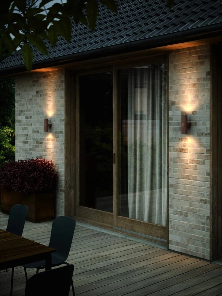 Design up - downlighter Kyklop Ripple rust brown Nordlux 5704924015519