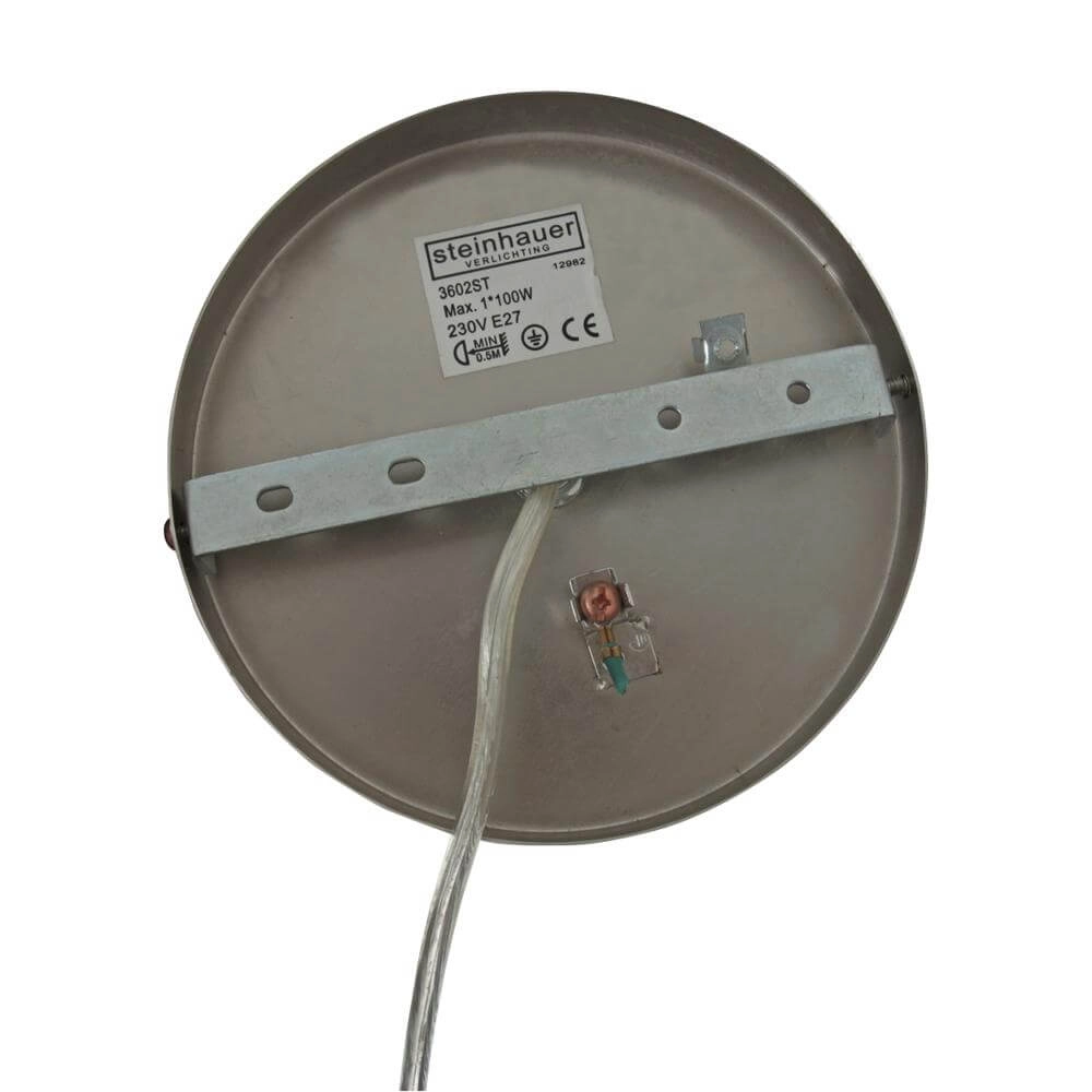 Pendelleuchte Sparkled Light Metall mit weißem Schirm Steinhauer 8712746173130