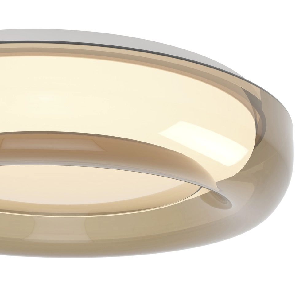 Design-Deckenlampe Conistarino Ø 40 cm weiß mit Braun Eglo 9008606399727