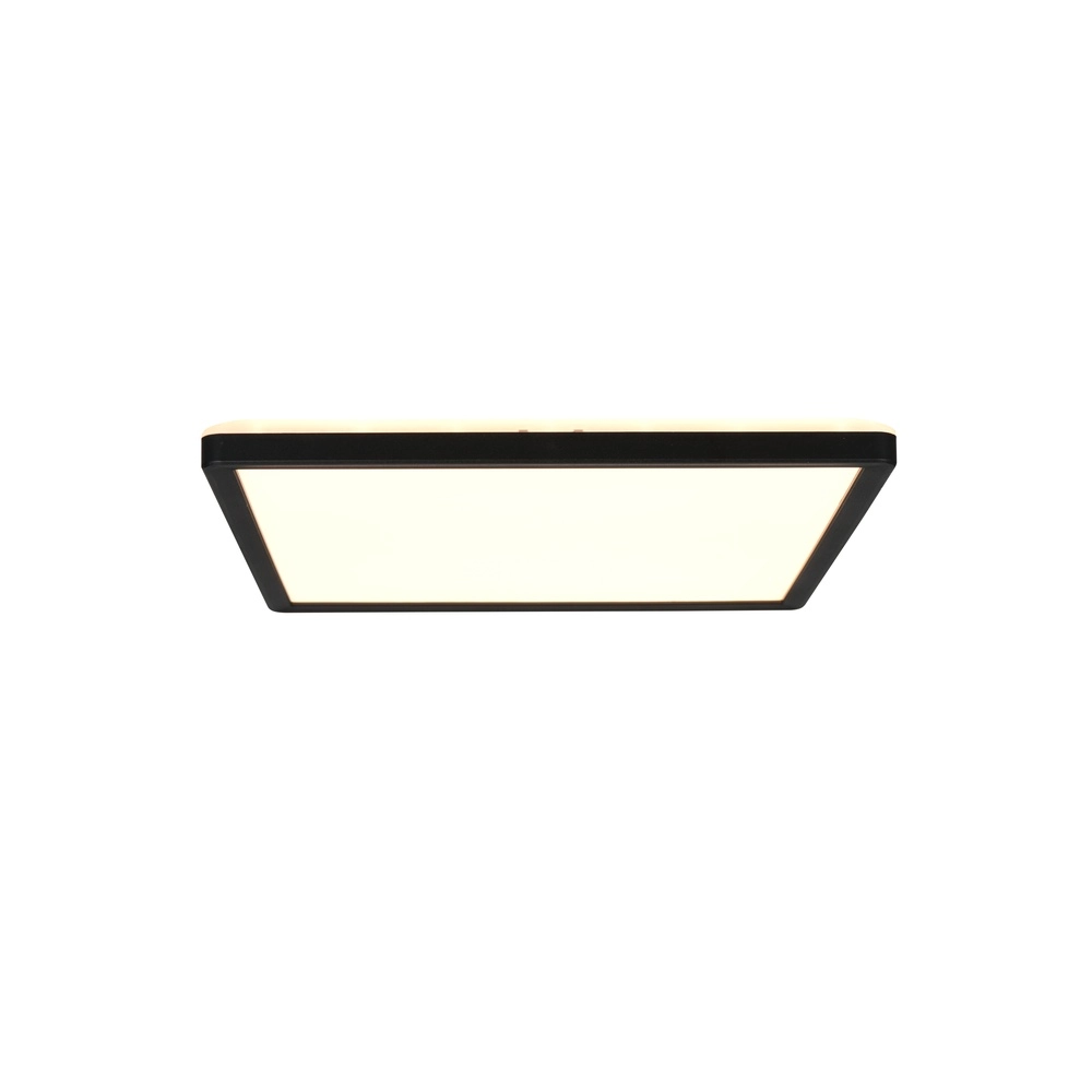 Quadratische Deckenlampe Emra Schwarz 29 cm Trio 4017807704181