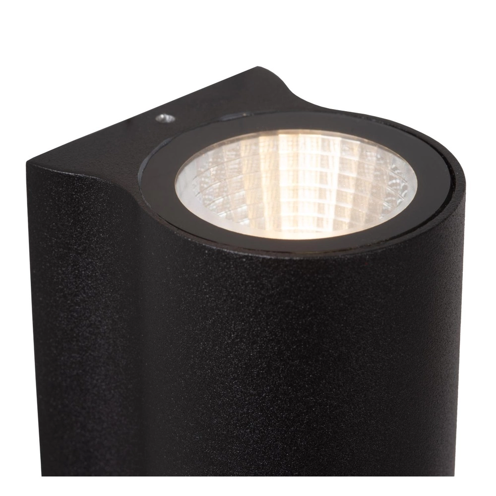 Design-Wandlampe Akra Up and Down schwarzes IP54 Lucide 5411212334046