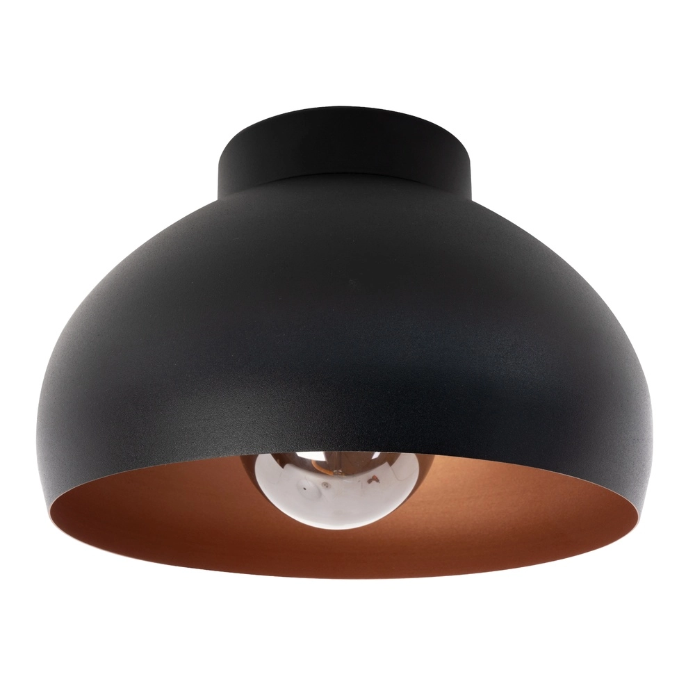 Schwarz mit kupferfarbener Deckenlampe Mogano 2 Ø 17,5 cm Eglo 9008606244607