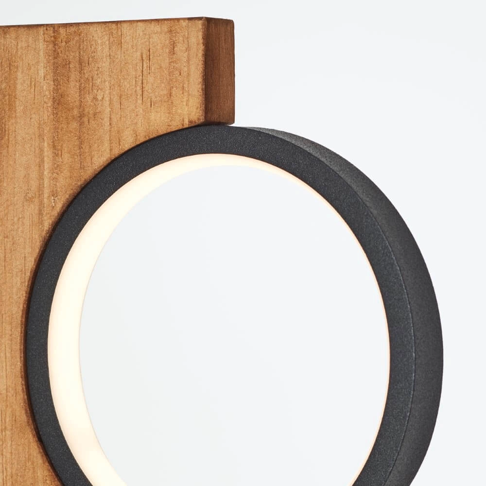 Tischlampe Cheesy Holz Brilliant 4004353429606
