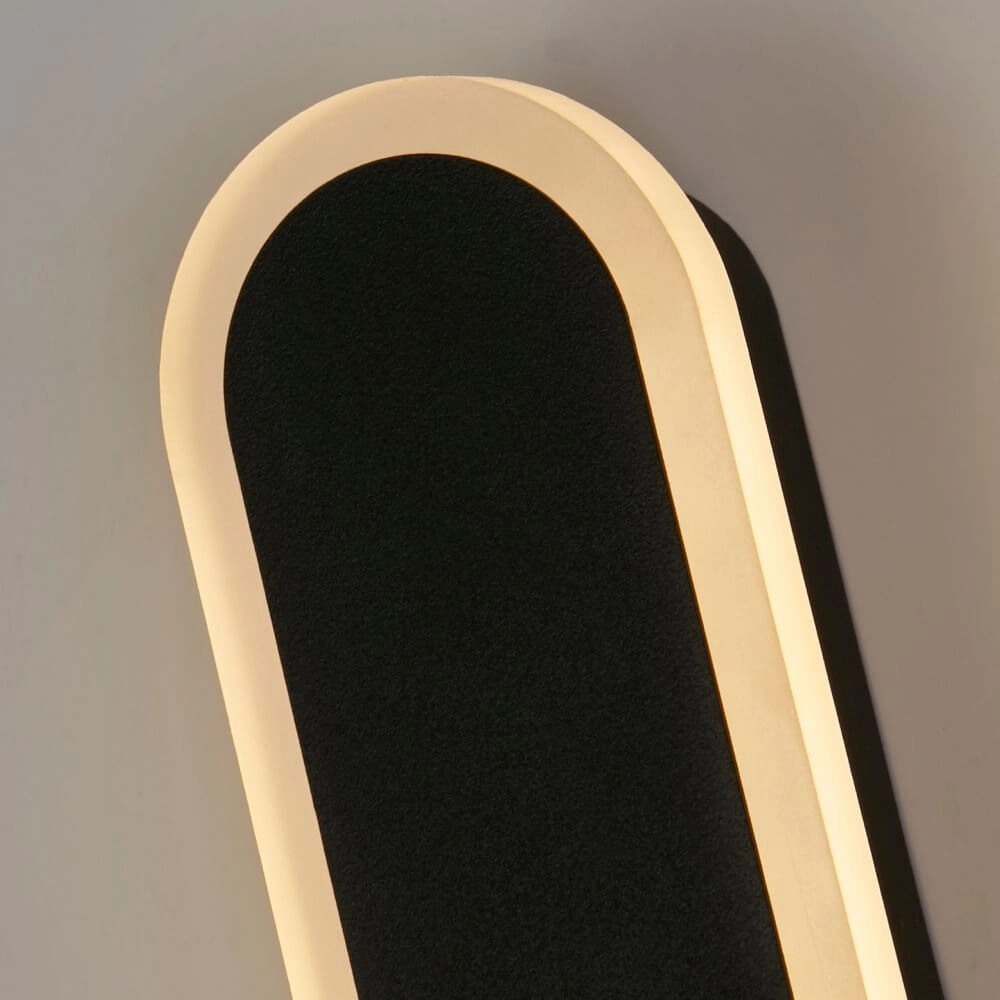 Design-Wandleuchte Bordo schwarz 60cm Searchlight 5053423271996