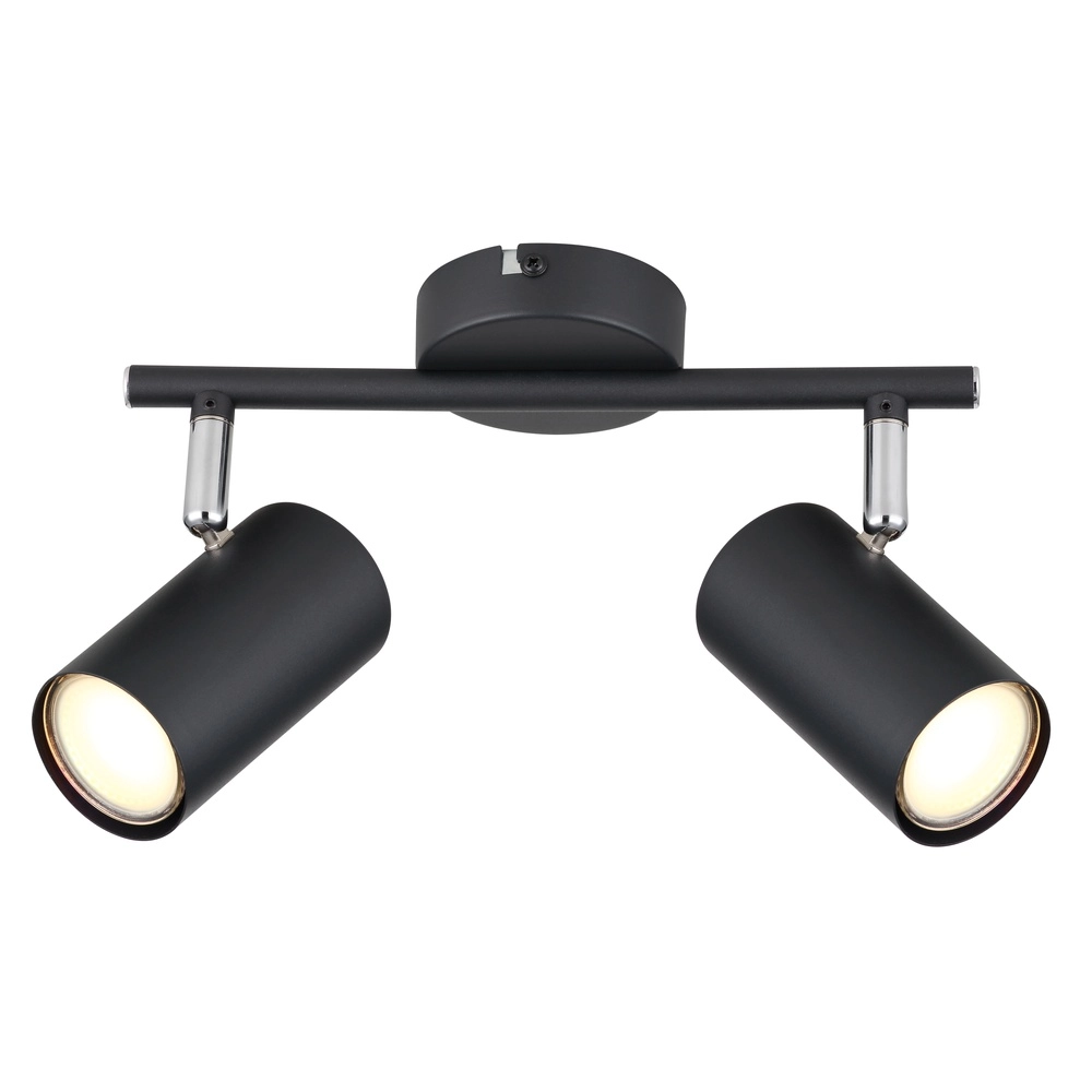 2-Licht Deckenlampe Allvi Schwarz Globo 9007371445769