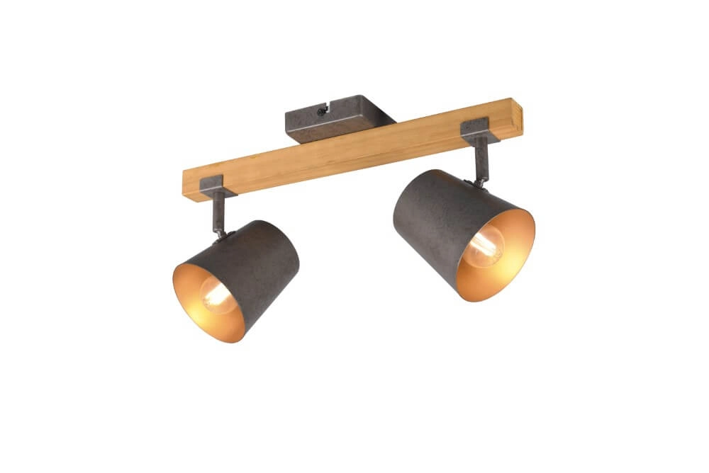 Stelle Bell 2-helles Antikgrau mit Holz Trio 4017807502565