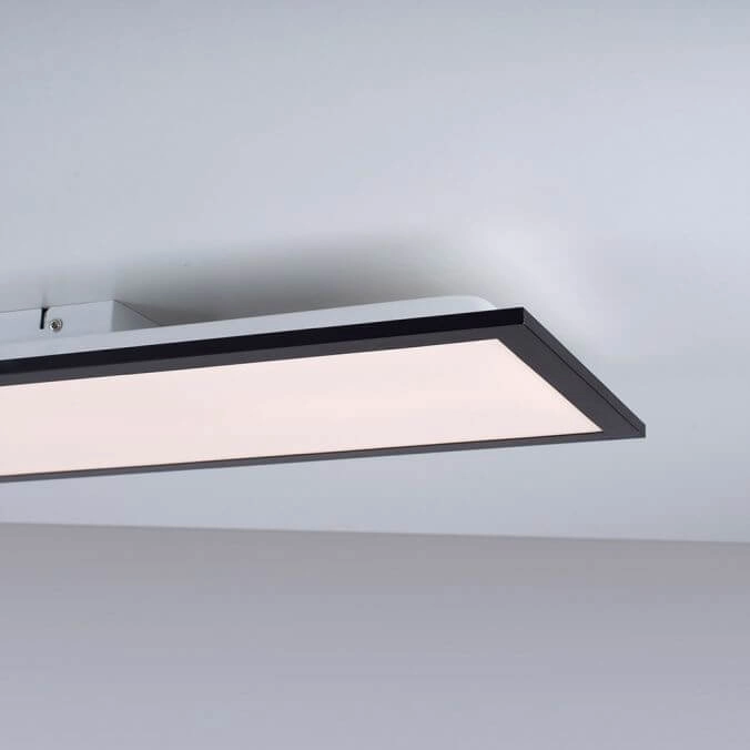 LED-Deckenleuchte Flat 80 x 25 cm schwarz Paul Neuhaus 4043689982089