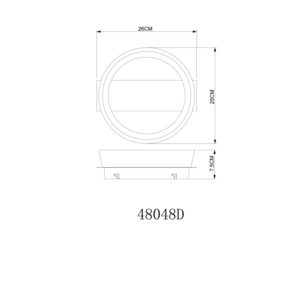 Elegante Deckenlampe Syrakus Kaffeebraun Globo 9007371570089