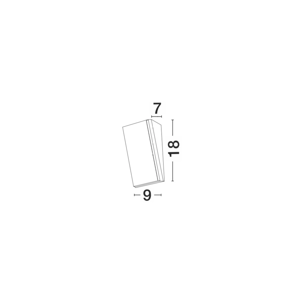 Design-Wandleuchte Keen weiß 9cm Lyora 5212017419163