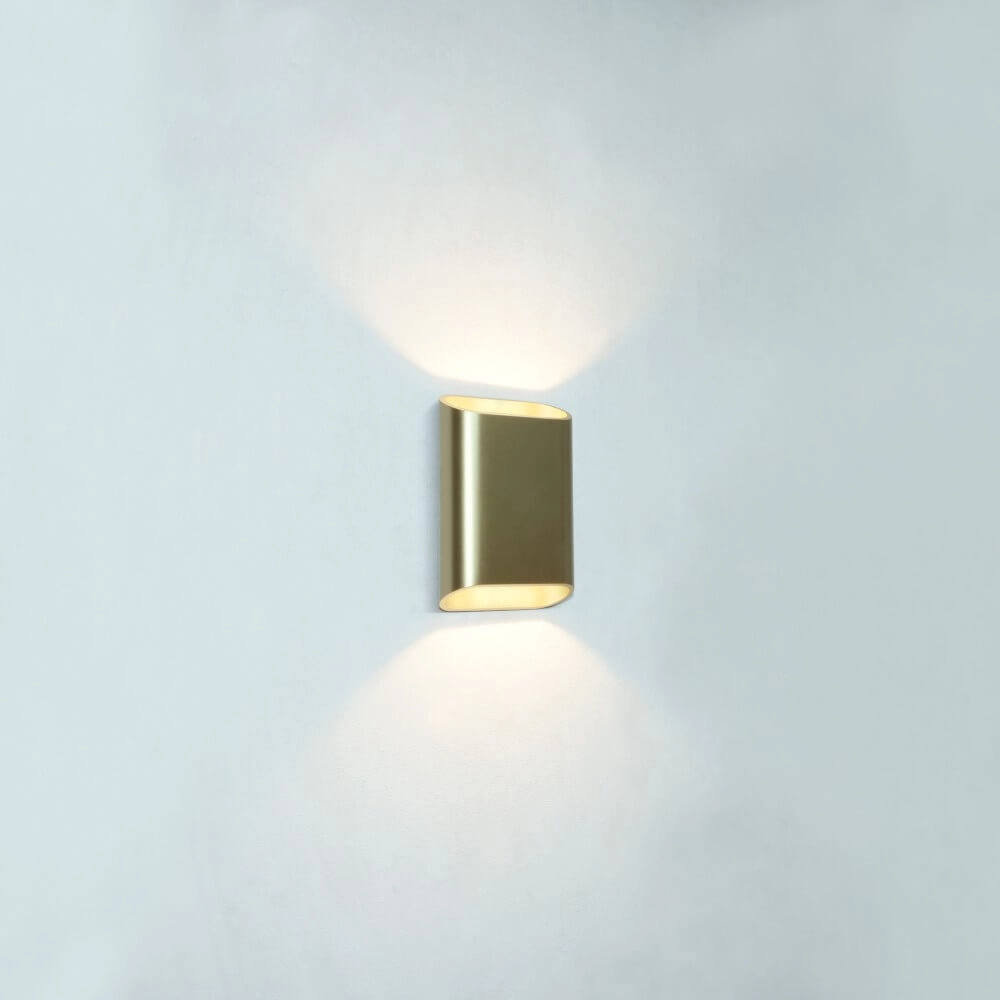 Wandleuchte Diaz S Gold gebürstet Artdelight 8720701100244