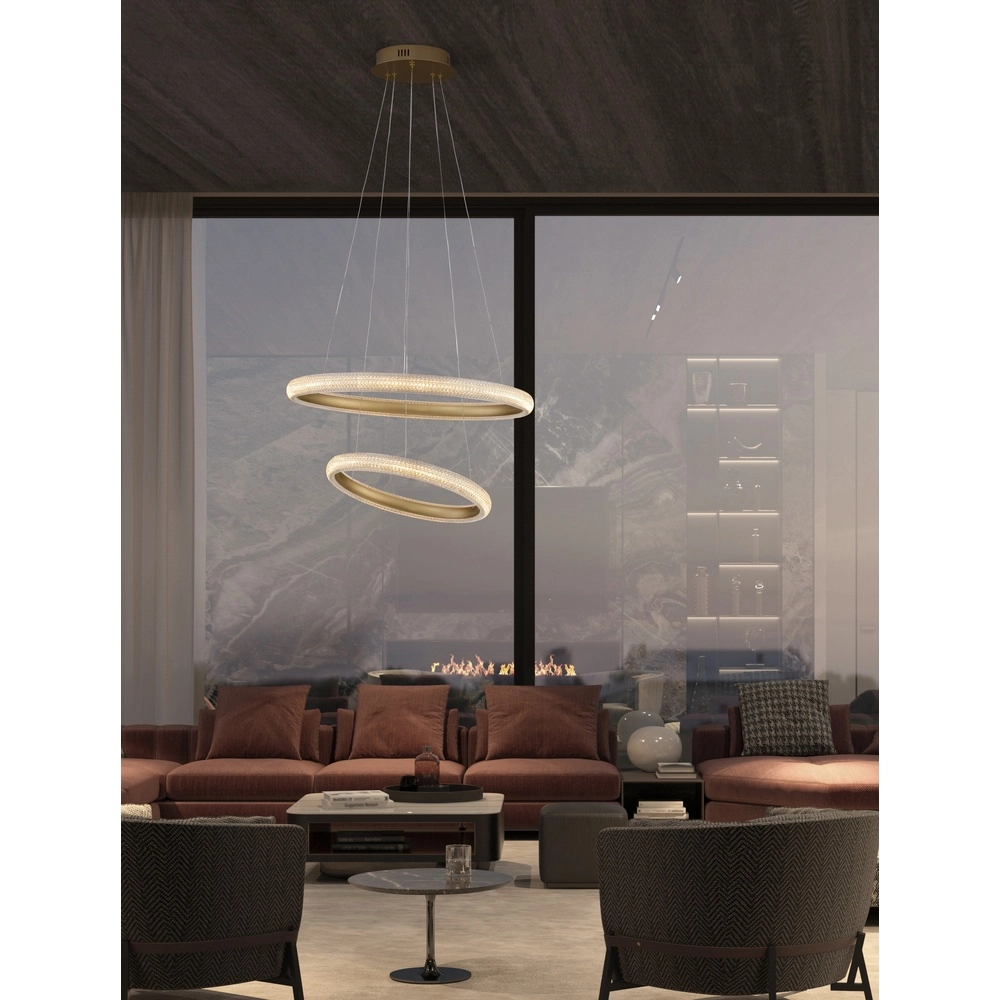 Pendelleuchte Medora gold Ø 59cm Lyora 5212017433435