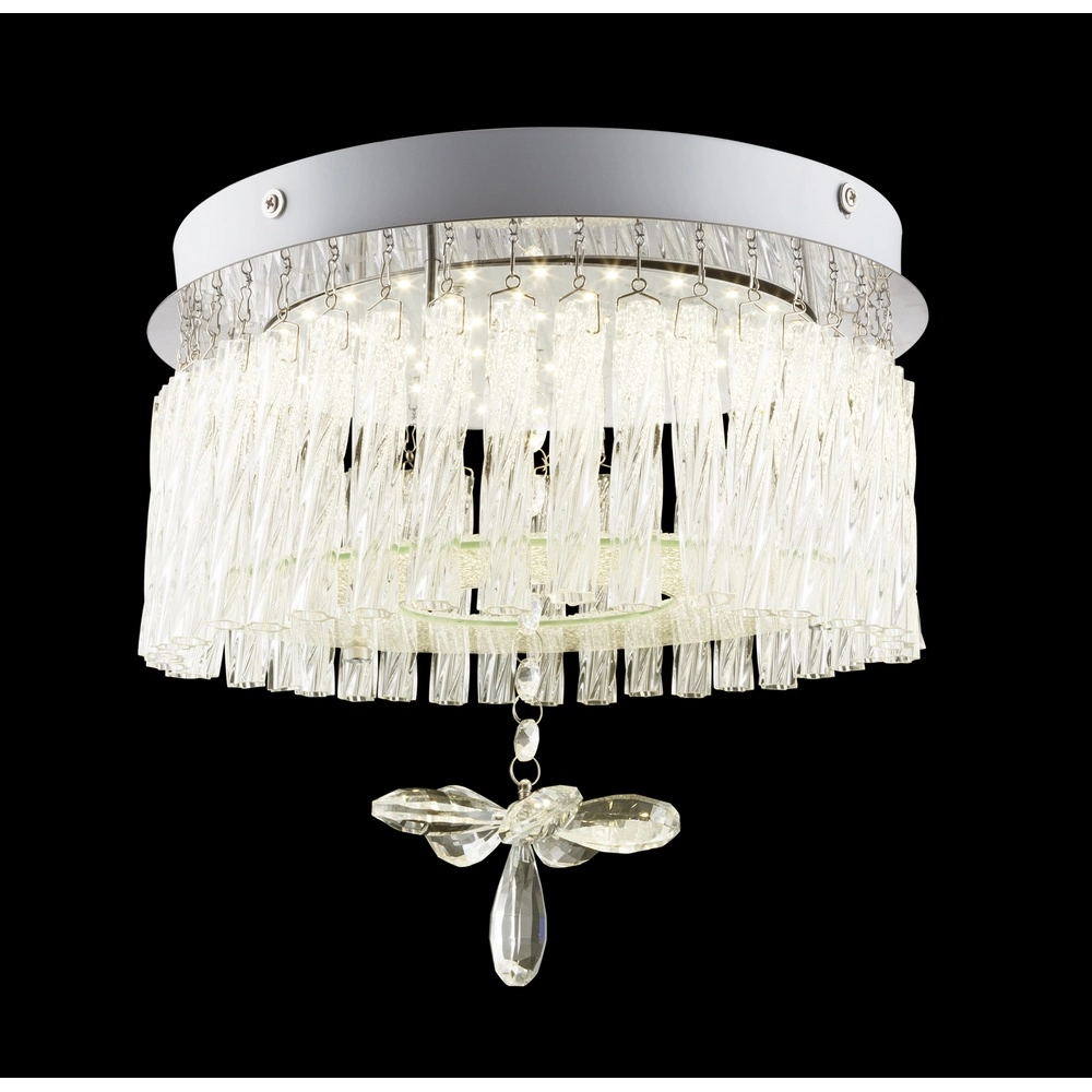 Runde Deckenlampe Mathilda Chrom