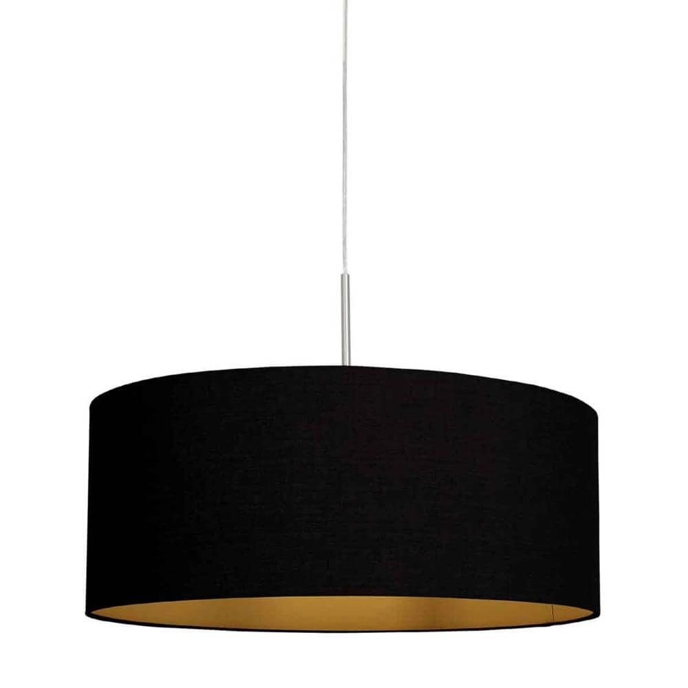 Pendelleuchte Sparkled Light Metall mit schwarzem Schirm