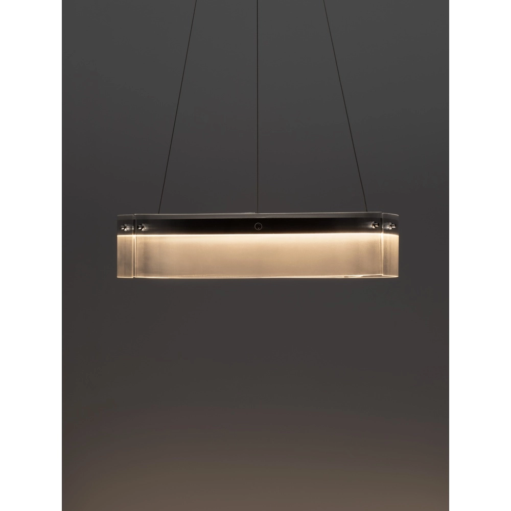 Design-Pendelleuchte Pauline schwarz mit Glas Ø 55cm Lyora 5212017445377