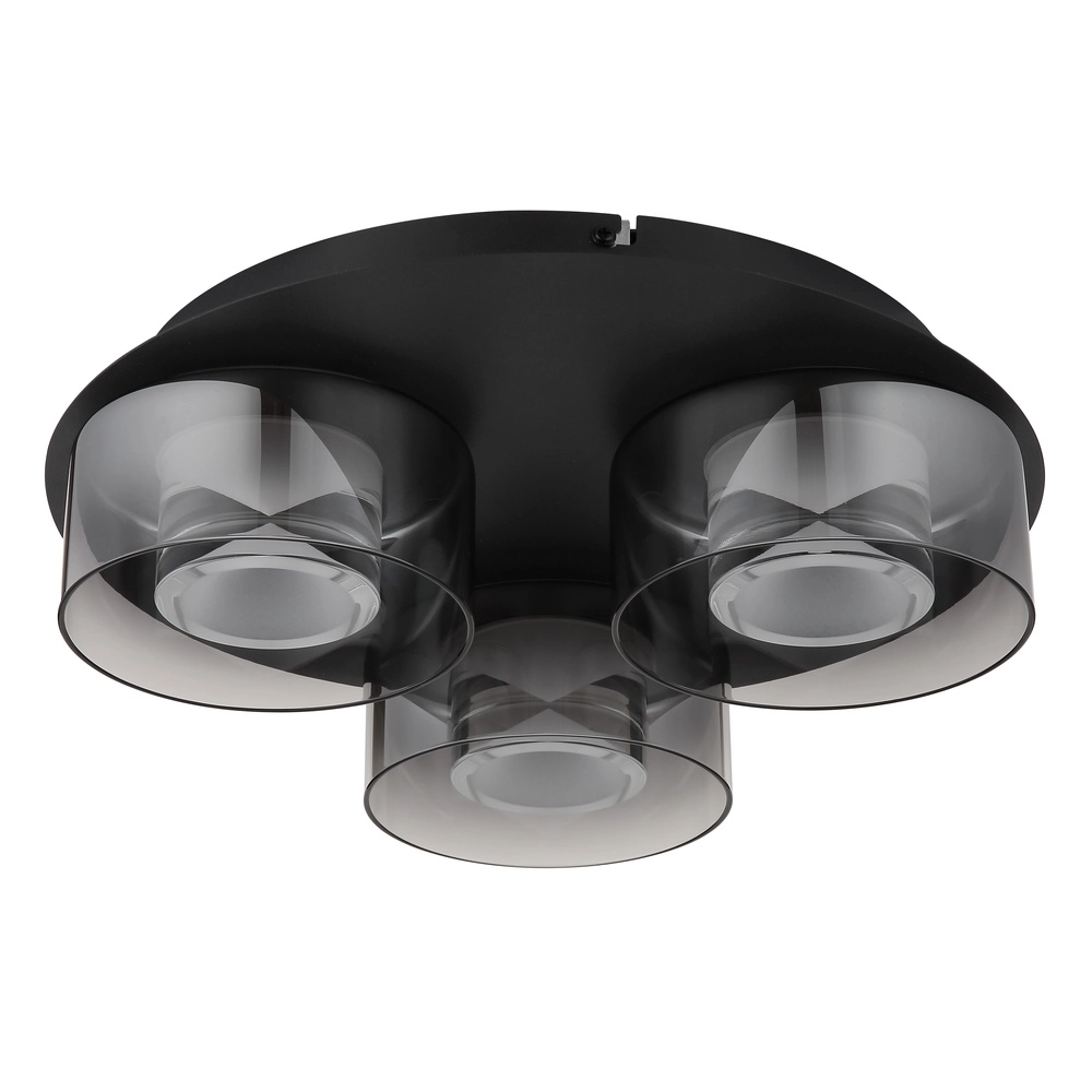 Design-Deckenlampe Belinda 3-Licht Schwarz Globo 9007371525317