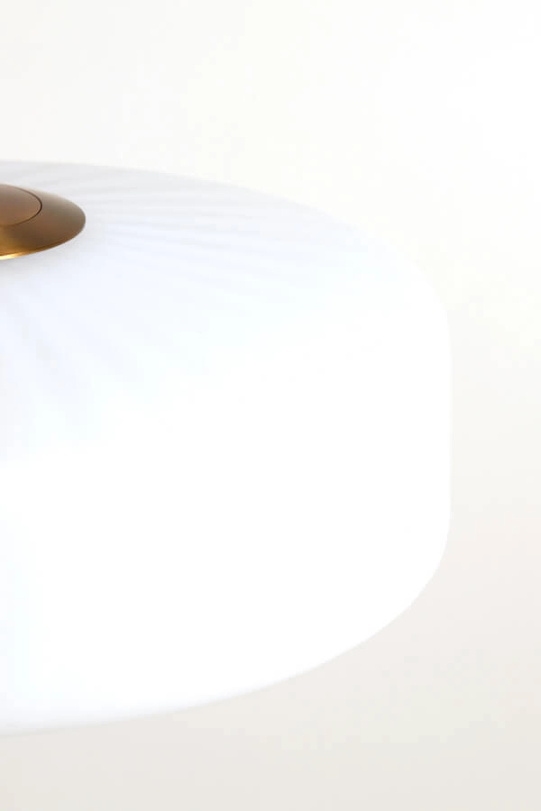 Pendelleuchte Pleat gold mit weiß Ø 40cm Light & Living 8717807687809