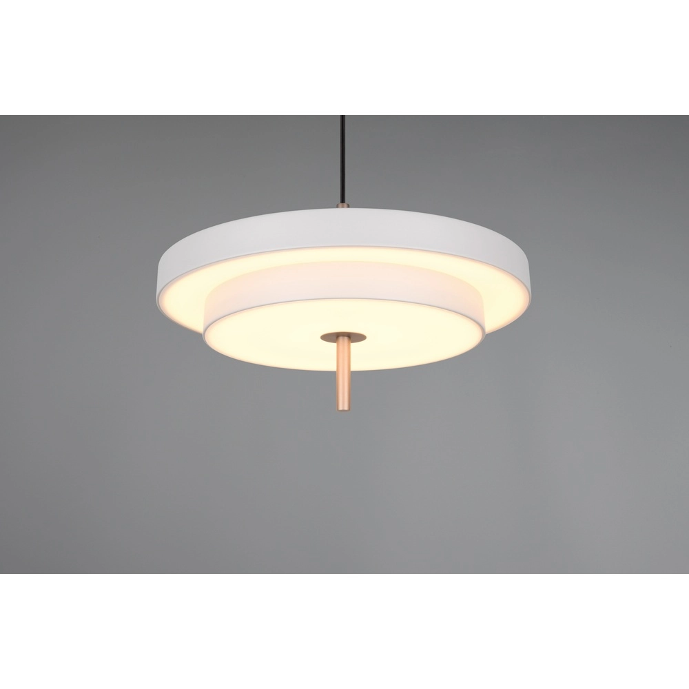 Design-Pendelleuchte Keaton weiß Ø 40cm Trio 4017807653373