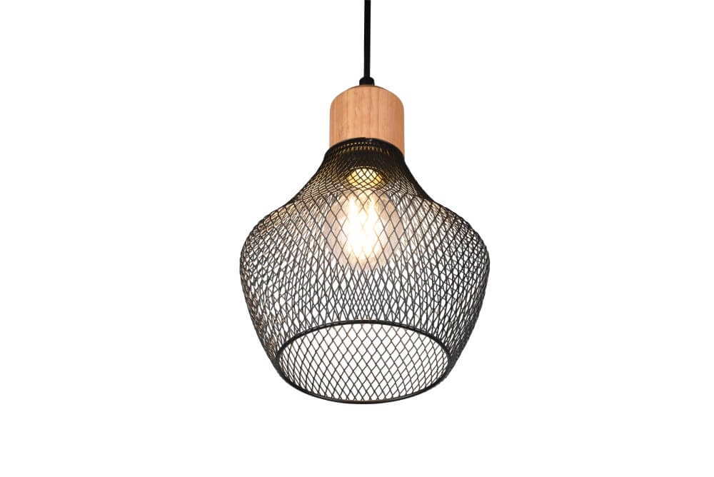 Schwarze Drahtlampe Valeria Ø 18cm Trio 4017807541182