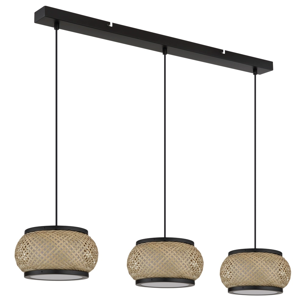 Pendellampe Bambora 3-Licht mit Bambus Globo 9007371566860